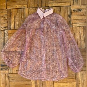 Sparkle collared shirt